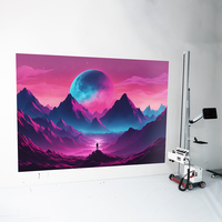 Imprimante à jet d'encre portative TMP1000 à mur vertical 3D Eco Solvent UV Facile à transporter Démonté Quatre pièces 1 an DX7 Flex Made China
