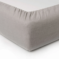 Drap-housse en lin naturel, draps de lit en lin, poches profondes, tailles Queen, King, Full, Double