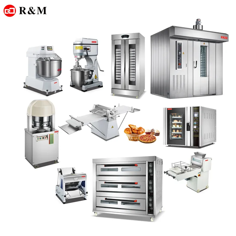 Electric gas cheap bakery equipment for sale in South Africa Ghana Trade A German Canada bread manufacturing plant make machine