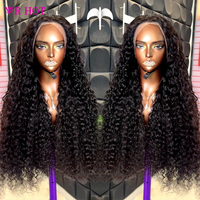 Perruques Lace Front en Cheveux Humains Ondulés (Water Wave) en Gros, Produits de Perruques Sans Colle en Cheveux Bruts Vietnamiens (Deep Wave) pour Femmes Noires
