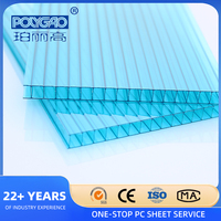 Plaque alvéolaire en polycarbonate ignifuge sur mesure pour toiture, vente chaude