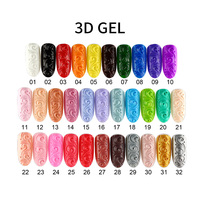 Gel professionnel de Sculpture de fleurs 3d, distributeur Exclusive