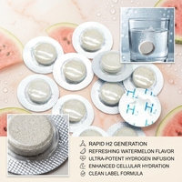 Comprimés de Vitamines à l'Hydrogène Moléculaire H2 à Dissolution Instantanée, Antioxydant, Libération par Bulles, Saveurs Multiples, 30 Unités, Support OEM