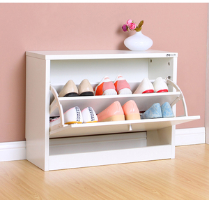 Estantes de zapateros blancos inteligentes, armarios, <span class=keywords><strong>muebles</strong></span>, puertas modernas de madera - Product Image 6