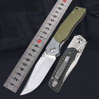Couteau de poche pliable en acier D2, manche G10, haute dureté, tactique, pour la chasse en plein air, personnalisable avec support OEM