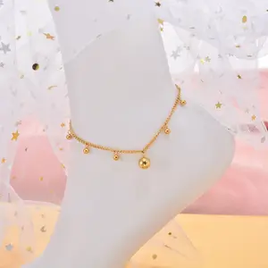Simples flexível China fornecedor Feijão de Ouro sexy bonito 18k banhado a ouro tornozeleira
