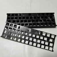 Plaque de clavier mécanique CNC en Fiber de carbone forgée, avec personnalisation, gaming