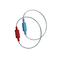 Scellés de sécurité haute sécurité DX210C Dingxin en ABS + câble en acier avec longueur de fil de 20-40 cm pour le transport maritime et la logistique