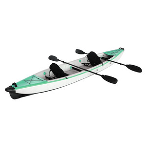 Canot de pêche <span class=keywords><strong>gonflable</strong></span> non permanent pour 2 personnes, bateau à rames, <span class=keywords><strong>Kayak</strong></span> <span class=keywords><strong>gonflable</strong></span> avec option d'entraînement à pédale - Product Image 1