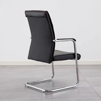 Chaise de bureau professionnelle en cuir et maille, moderne, pour réunions et formation, personnalisable, mobilier sur mesure