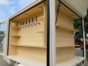Camión Bar Móvil, Triciclos Eléctricos Mini, Camiones de Comida, Carrito de Cerveza, <span class=keywords><strong>Bicicleta</strong></span> para Bodas y Fiestas, Furgoneta de Tres Ruedas, Coche Expendedor de Champaña - Product Image 4