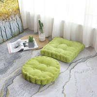 Coussins de siège en velours côtelé pour siège extérieur de couleur unie personnalisable Coussin de siège pour chaise de bureau