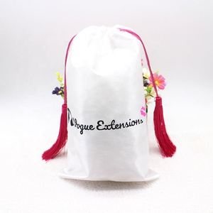 Bolsa de Regalo de Satén Personalizable con Logotipo Promocional, Bolsa con Cordón para Extensiones de Cabello, Ecológica, Tamaño y Color Personalizados - Product Image 5