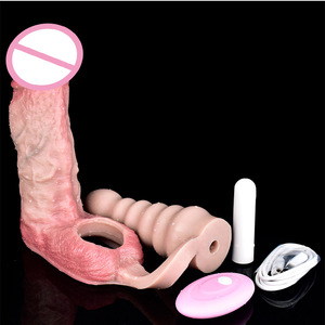 Funda Realista para Pene FAAK con Vibrador Anal, Innovador Juguete Sexual de Silicona con Doble Estimulación, Dos Tamaños Disponibles - Product Image 4