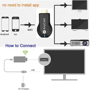 M2 Plus 4K 1080P Wireless WiFi Display TV Stick HDTV-Compatible Dongle Receiver DLNA Airplay Miracast IOS Android TV Sticks