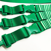 Cordons promotionnels en nylon personnalisés avec impression de logo, sangle de cou durable et porte-clés, impression par transfert thermique
