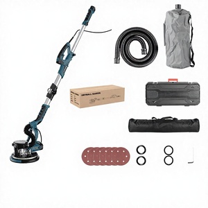 9inch Electric DIY <b>Wall</b> <b>Sanding</b> <b>Machine</b> with Variable Speed Self-Vacuuming Long-Handled Design 110V/220V/127V Compatible - Product Image 2