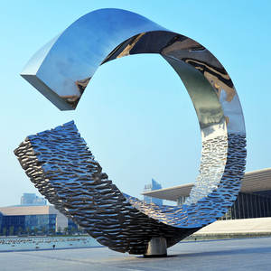 Sculpture Abstraite Moderne Extérieure Personnalisée Senzhao, Installation Artistique Intérieure, Artisanat Métallique - Product Image 1