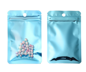 Resealable <b>Bags</b> Colored Jewelry or Food Resealable <b>Bags</b> Makeup Self-sealing <b>Bags</b> with <b>Transparent</b> Front and with Hanging Hole - Product Image 1