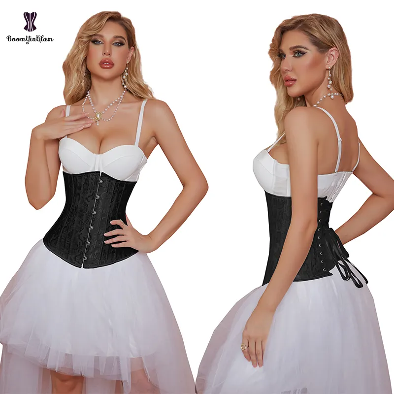 Corsé Vintage sin tirantes para mujer, traje Steampunk de talla grande xxxxl, corsés de acero