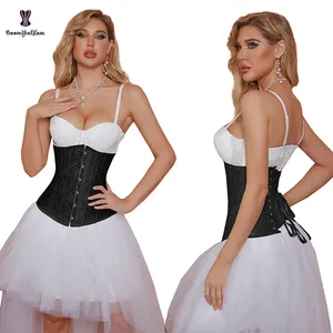 La migliore Vendita Del Prodotto Sexy Corsetto Vintage Underbust Senza Spalline Steampunk Costume Più Il Formato XXXXXXL Donne Corsetti Acciaio Disossato - Product Image 1