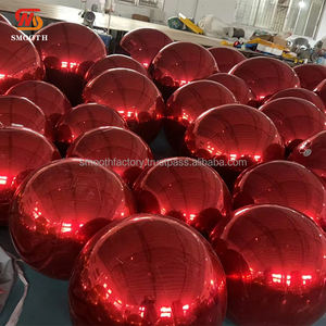 Bola de Espejos Inflable de PVC Roja, Moderna, Nueva Llegada, para Fiestas al Aire Libre, Bodas y Eventos - Product Image 2