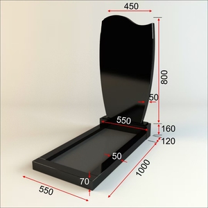 カスタムモダンヨーロピアンストーン花崗岩墓石 ロシアスタイル墓石 記念墓地 屋外 1年保証 福建省 - Product Image 2