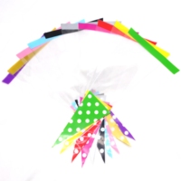 100 pièces/sac pas cher Transparent cône Triangle Opp violoncelle sacs pour Triangle bonbons sac à douille en plastique