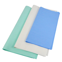 Rouleau de papier crépon médical chirurgical certifié CE pour stérilisation en autoclave, 60g, 30x30cm, vente en gros