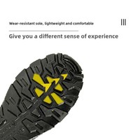 Chaussures de sécurité Deltaa pour hommes chaussures de sécurité imperméables semelle extérieure améliorée anti-écrasement et anti-crevaison PU