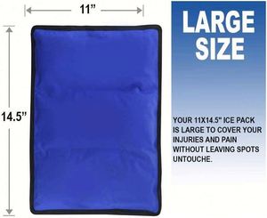 Compresse chaude et froide en gel réutilisable pour le traitement des blessures, compresse froide et compresse de compression pour les gonflements et les contusions - Product Image 2