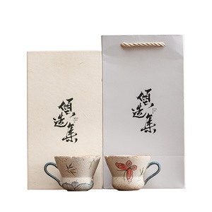Caramel Hand-painted <b>Cup</b> <b>Ceramic</b> Household Tea Tasting <b>Cup</b> Kung Fu Tea Set Tea <b>Cup</b> Gold Painting Coarse Pottery <b>Cup</b> Set <b>Cup</b> - Product Image 5