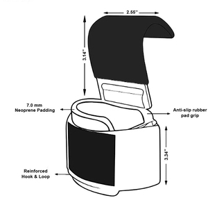 دعامة معصم عالية الجودة لدعم ضغط اليد اليسرى اليمنى قابلة للتعديل لغرفة اللياقة البدنية - Product Image 4