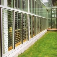 Volets à lamelles en aluminium de style européen moderne, stores électriques sur mesure pour les projets de villas, d'appartements et d'hôtels