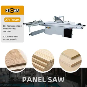 ZICAR semi automatic panel saw 45 degree bevel cut wood cutting saw machine price in pakistan extension de sierra de mesa