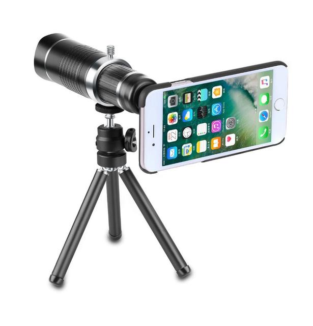 Amazon HOt Selling Portable Mobile Phone Lens with Mini Tripod 20x HD Optical Telescope Cellphone Zoom Lens