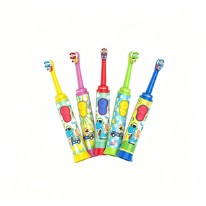 Nouvelle brosse à dents électrique oscillante pour enfants 60 °   Brosse à dents pour enfants à poils souples, étanche IPX7, alimentée par batterie, à angle oscillant - Product Image 1