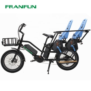 Bicicleta Familiar de Lujo para Madre e Hijo, Asiento Largo, 140 km de Autonomía, 2 Baterías, Modelo FH-LM4 - Product Image 4