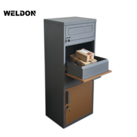 Boîte aux lettres extérieure en acier inoxydable WELDON, fabrication ODM OEM, vente en gros, boîte à colis, boîte à lettres antivol, étanche