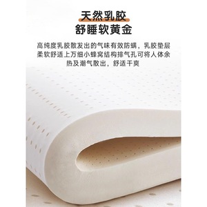 Jinglan Coconut Fiber Latex Spring <b>Mattress</b> 24cm Thick Lily Shape With Back <b>Support</b> Antibacterial Knitted Fabric Medium Firm - Product Image 4