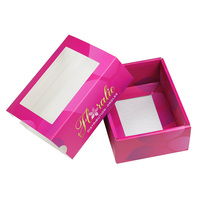 Boîte cadeau de luxe en carton rigide avec logo personnalisé imprimé, tiroir coulissant, gaufrage, laminage mat pour crème pour le visage