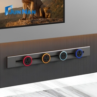 Enchufe de riel de aleación de aluminio montado en pared, toma de corriente de plástico a prueba de polvo para muebles de cocina y oficina