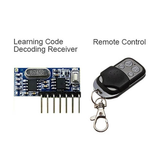 RX480E-4CH wireless receiver decoding module RF433MHz four-way decoding receiver module remote control transmitter