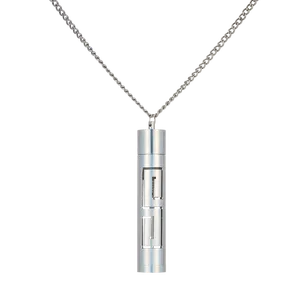 MUB 2022 NEW Steel Cylinder Vial Pendant Necklace Perfume Bottle Necklaces vial necklace for women jewelry