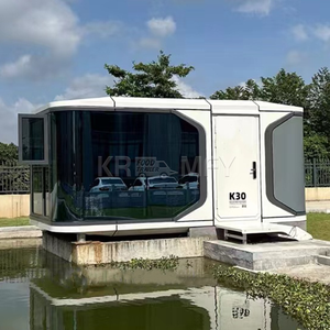 บ้านแคปซูลอีโคกลางแจ้ง โรงแรมแคปซูลหรูหรา ห้องแคปซูลสำเร็จรูป บ้านแคปซูลทรงแอปเปิ้ล บ้านคอนเทนเนอร์ - Product Image 4