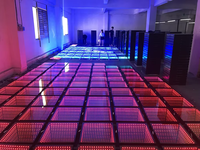 Lantai Dansa LED 3D Infinity Mirror Video Light Programmable Abyss Dance Floor untuk Panggung Pernikahan Lantai Dansa LED dengan Kontrol