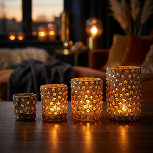 เชิงเทียนแก้วทำมือ Sonnet Decor ลายป่าพิมพ์ดิจิทัล 1 สี รุ่น 2068 อุตรพัฒนาธีปราชุน - Product Image 2
