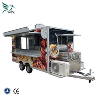 Équipement de production pratique de restauration rapide de camion de nourriture de casse-croûte de remorque d'aspect personnalisable