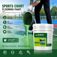 Peinture de finition acrylique pour sols intérieurs et extérieurs, revêtement de surface pour terrains de sport de basketball et aires de jeux