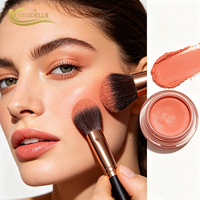 Fard à joues en poudre longue tenue avec une texture lisse et facile à estomper pour le maquillage quotidien et professionnel, fabricant de marques privées, vente en gros